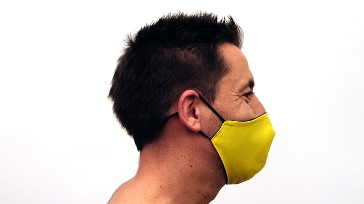 faceoff mask adult man cone color yellow insert black 3