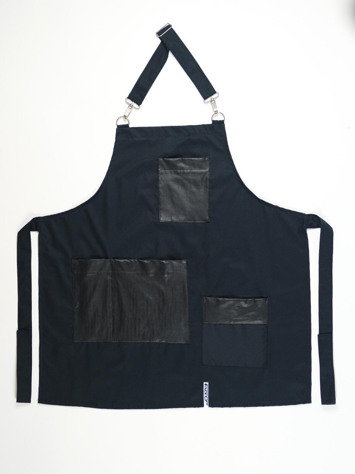 faceoff woman accessories kitchen apron leather pocket black 5