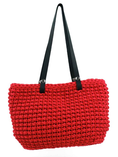 shopping bag red